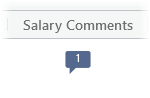 Screenshot showing the Salary Comments comment icon displaying 1 to indicate one comment